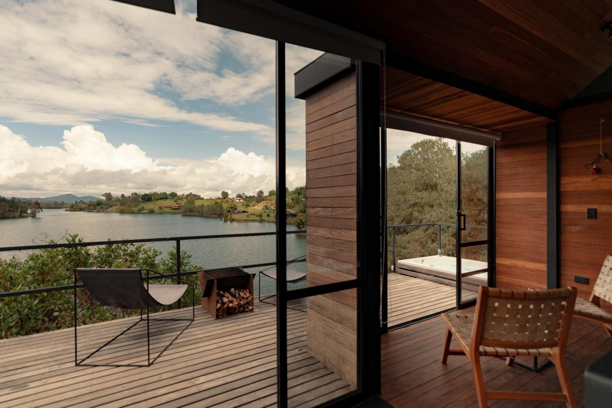 The Boato Hotel Guatape Exterior photo The view from the hotel